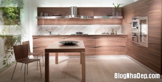 Căn bếp hiện đại được làm từ gỗ