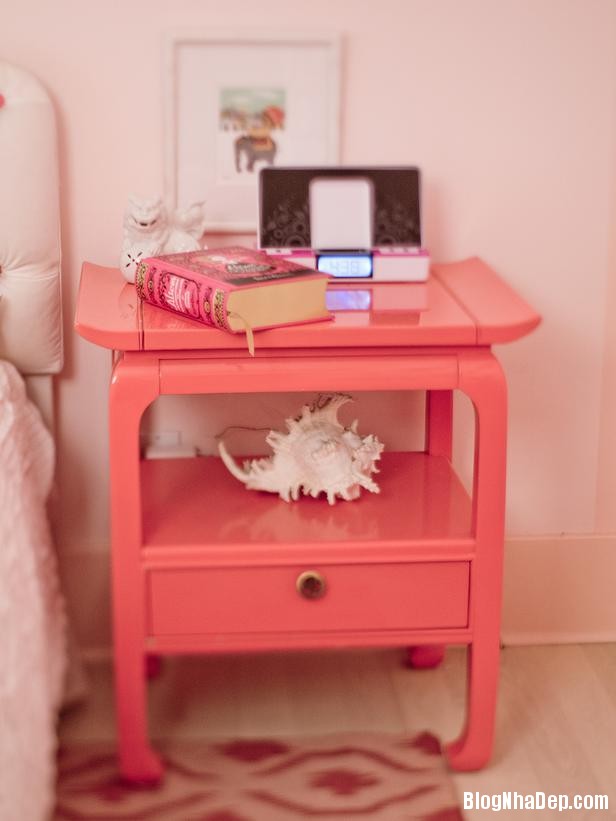 Căn phòng ngủ màu hồng đầy ngọt ngào dành cho bé gái