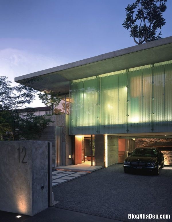 Ngôi nhà Sunset Vale house vừa hiện đại vừa tinh tế ở Singapore