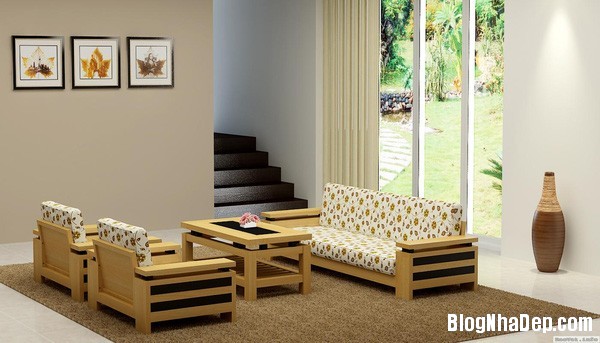 Những bộ ghế sofa gỗ làm nên xu hướng nội thất cho năm 2016