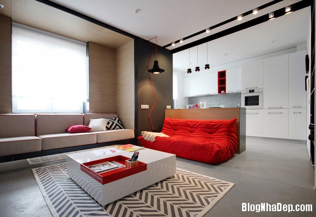 Những mẫu phòng khách đẹp phù hợp với các căn hộ rộng 50m2