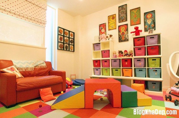Phòng chơi đầy sắc màu dành cho bé
