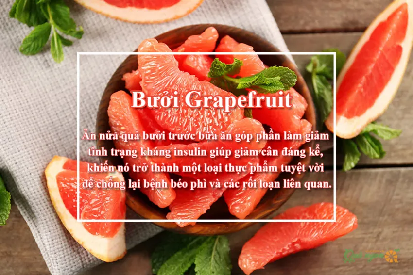 10 Lợi ích sức khỏe tuyệt vời của bưởi đỏ Grapefruit