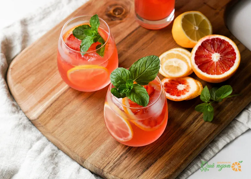 Cách làm Mojito cam đỏ không cồn tươi mát