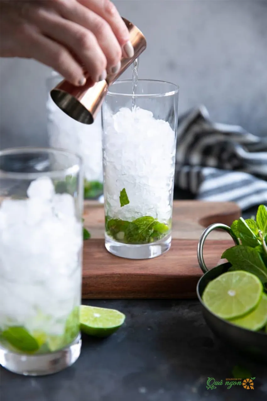 Cách làm Mojito chanh bạc hà đúng công thức