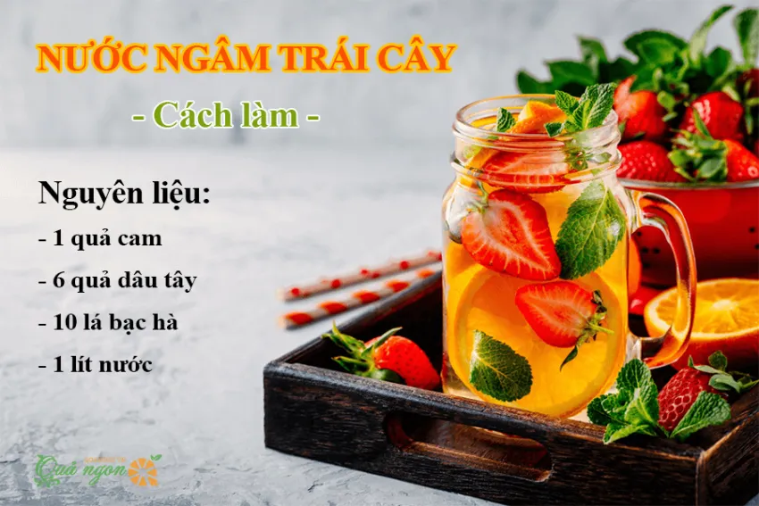 Cách làm nước ngâm trái cây đem lại hiệu quả bất ngờ