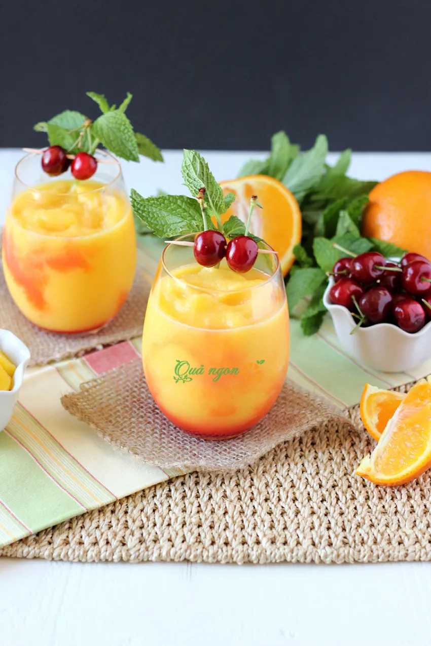 Cách làm sinh tố trái cây Slushie cực kỳ tươi mới