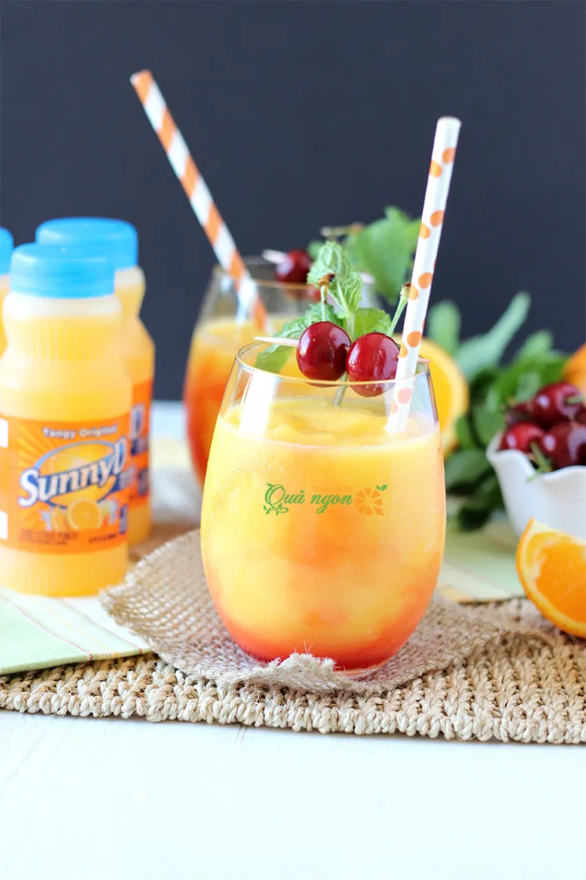 Cách làm sinh tố trái cây Slushie cực kỳ tươi mới