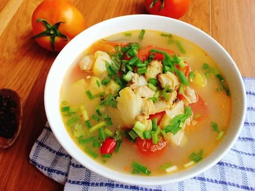 Cách nấu canh ngao chua với me ngon, đơn giản