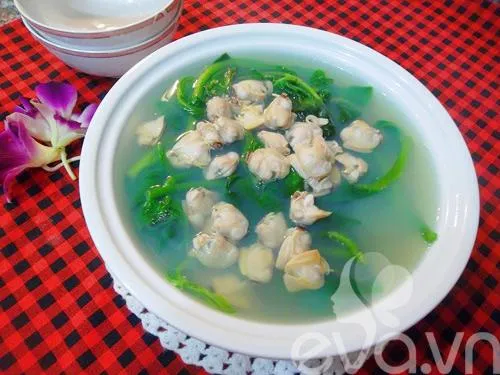 Cách nấu canh ngao mùng tơi thanh mát cho cơ thể