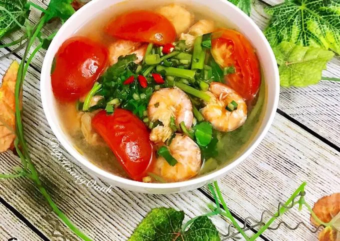 Cách nấu canh rau muống ngon, bình dị