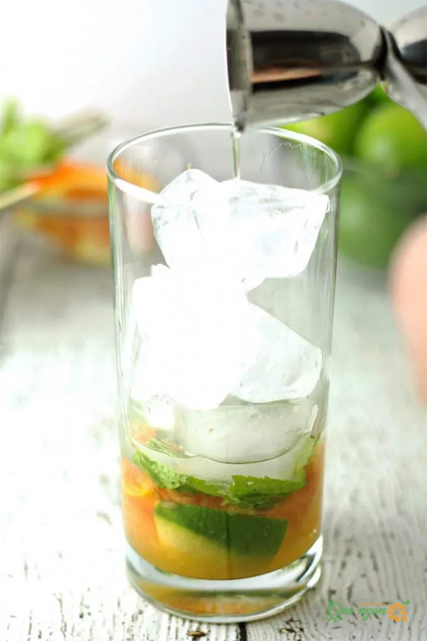 Cách pha chế cocktail mojito cam Cuba