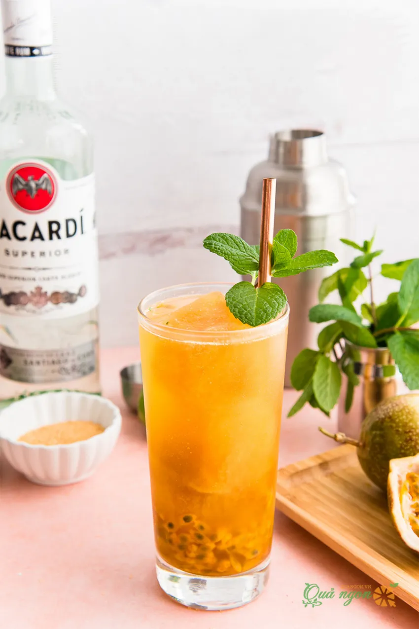 Cách pha chế Cocktail Mojito chanh leo