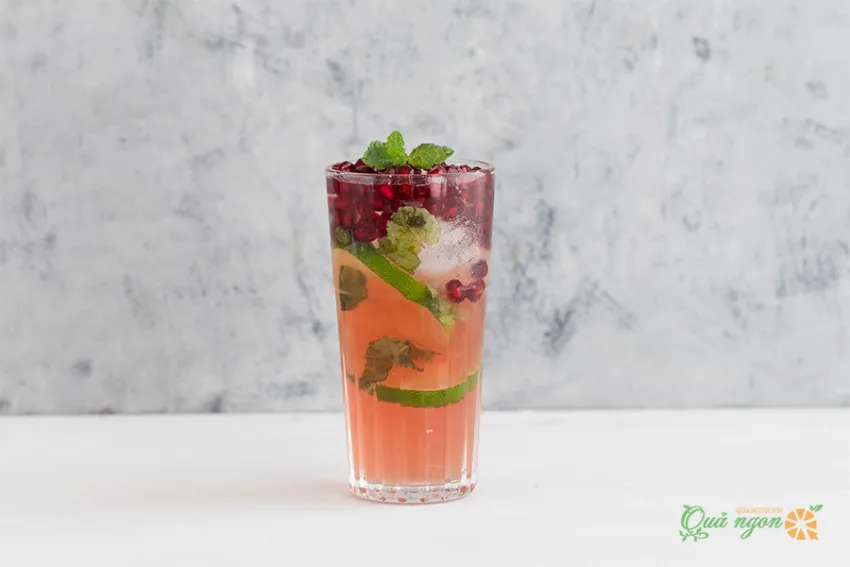 Cách pha chế cocktail mojito lựu bạc bà