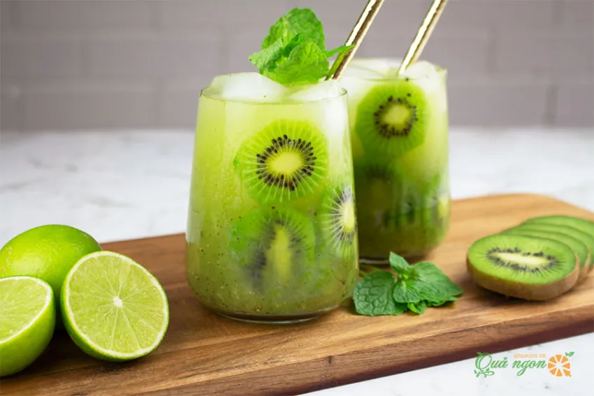 Cách pha chế Mocktail Kiwi không chứa cồn