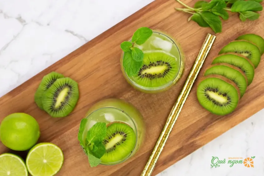 Cách pha chế Mocktail Kiwi không chứa cồn