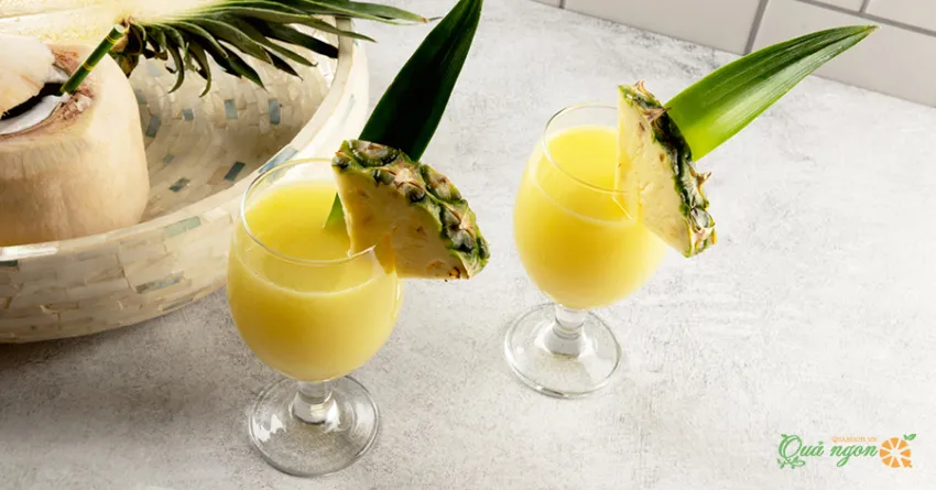 Cocktail Pina colada: Nước ép dứa dừa giải khát mùa hè