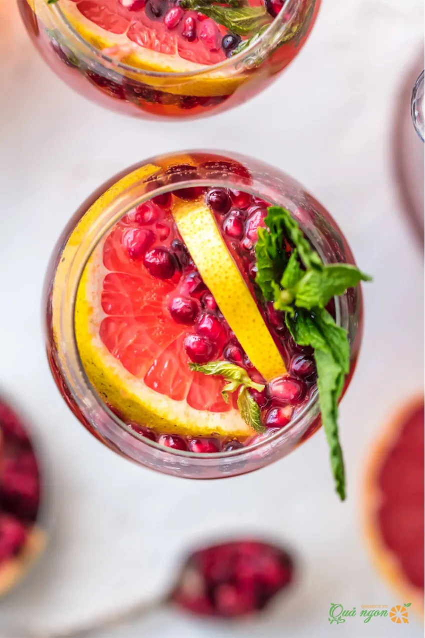 Công thức Cocktail Sangria Champagne hồng