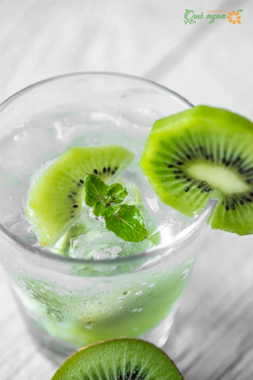 Công thức làm nước kiwi bạc hà Detox giảm cân hiệu quả