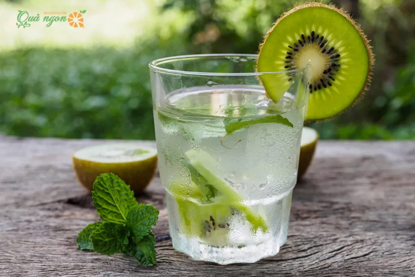 Công thức làm nước kiwi bạc hà Detox giảm cân hiệu quả