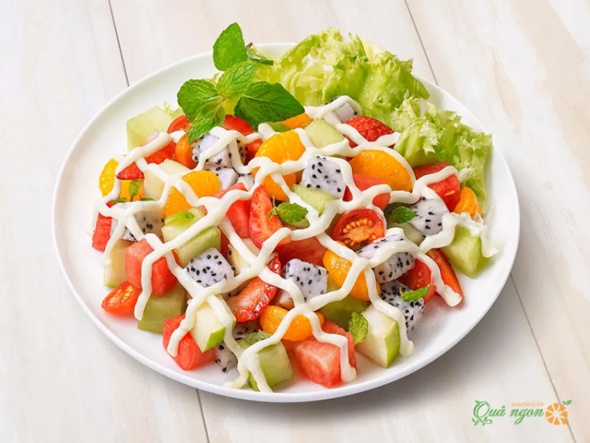 Công thức làm salad trái cây sốt mayonnaise