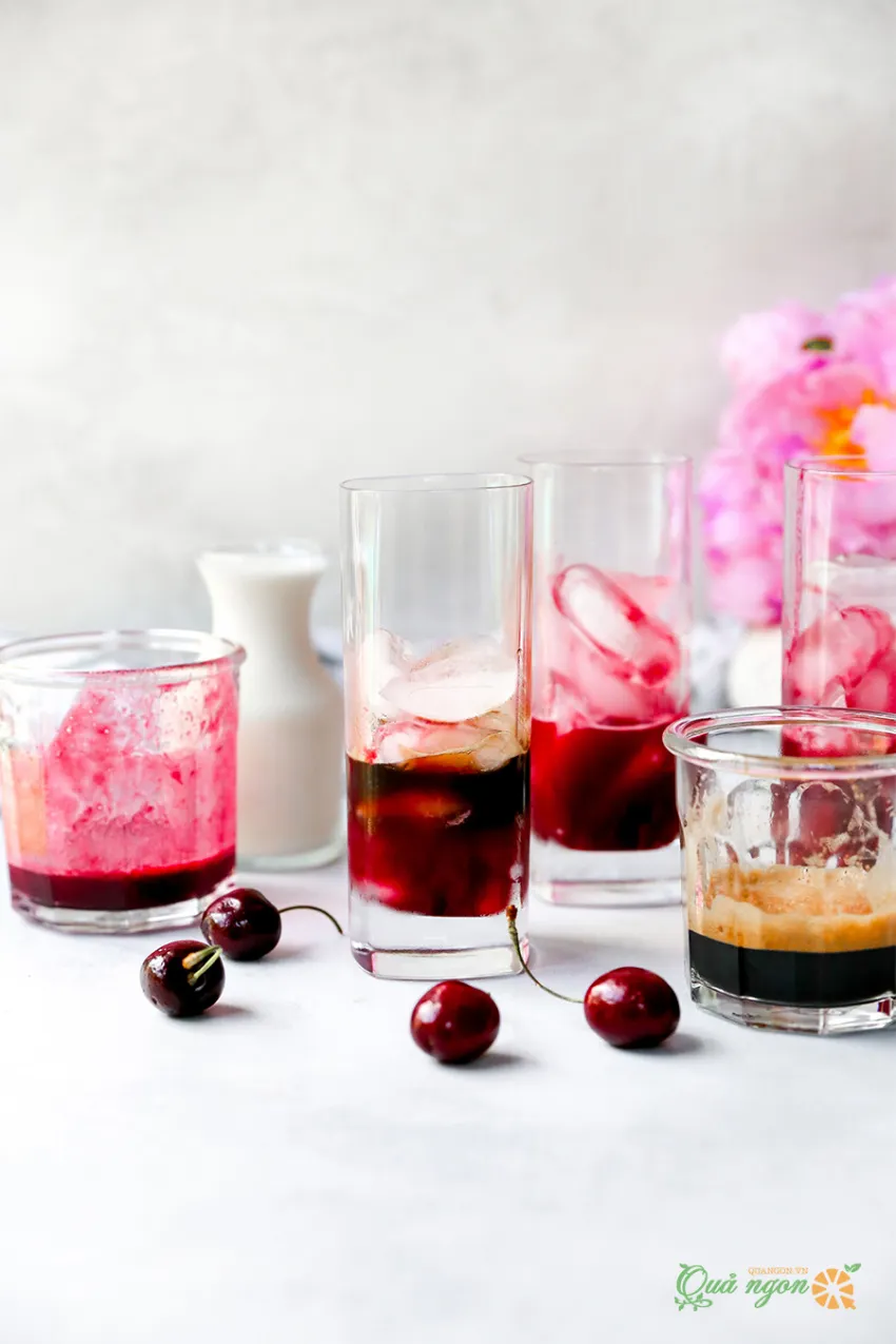 Công thức pha cà phê cherry phủ sô cô la