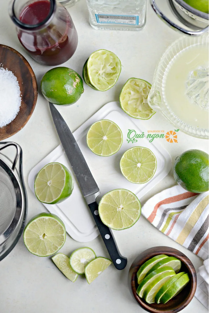 Công thức pha chế Cocktail Margaritas Việt Quất