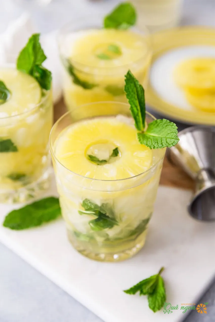 Công thức pha chế Mojito gừng dứa hương vị nhiệt đới