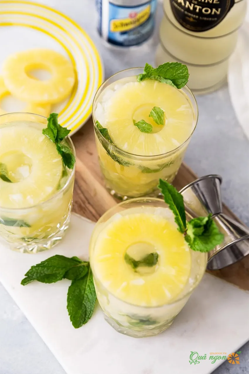 Công thức pha chế Mojito gừng dứa hương vị nhiệt đới