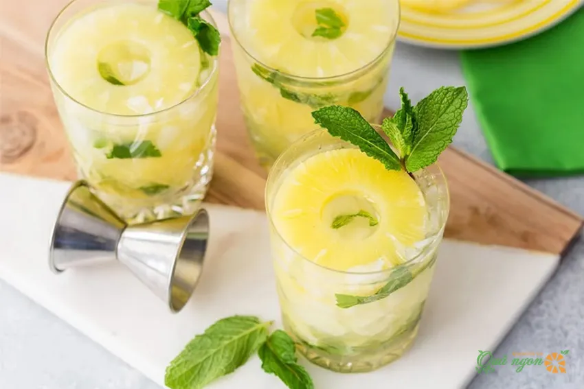 Công thức pha chế Mojito gừng dứa hương vị nhiệt đới