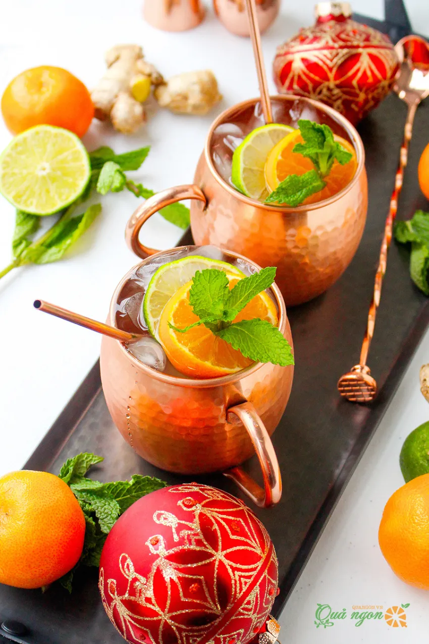 Công thức pha cocktail Moscow Mule hương vị quýt