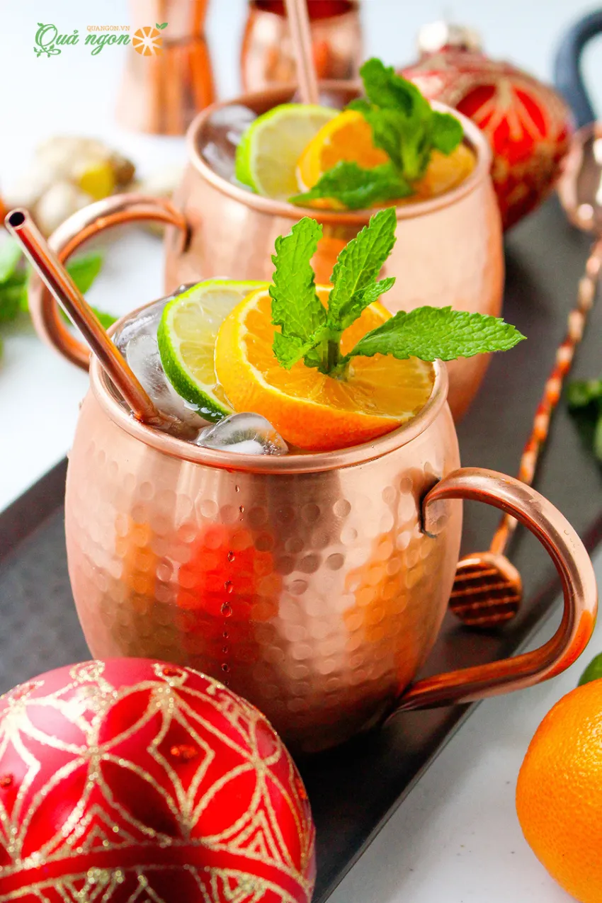 Công thức pha cocktail Moscow Mule hương vị quýt