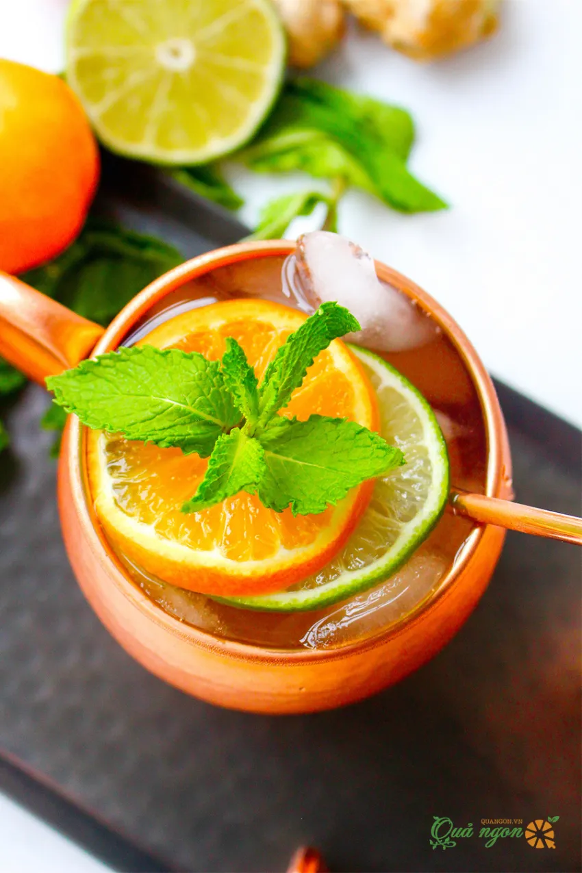 Công thức pha cocktail Moscow Mule hương vị quýt