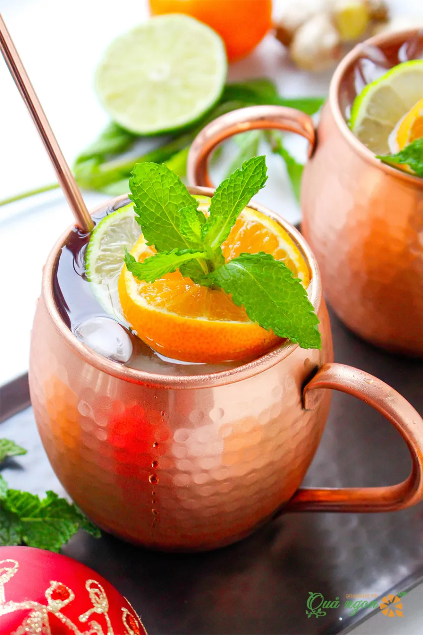 Công thức pha cocktail Moscow Mule hương vị quýt