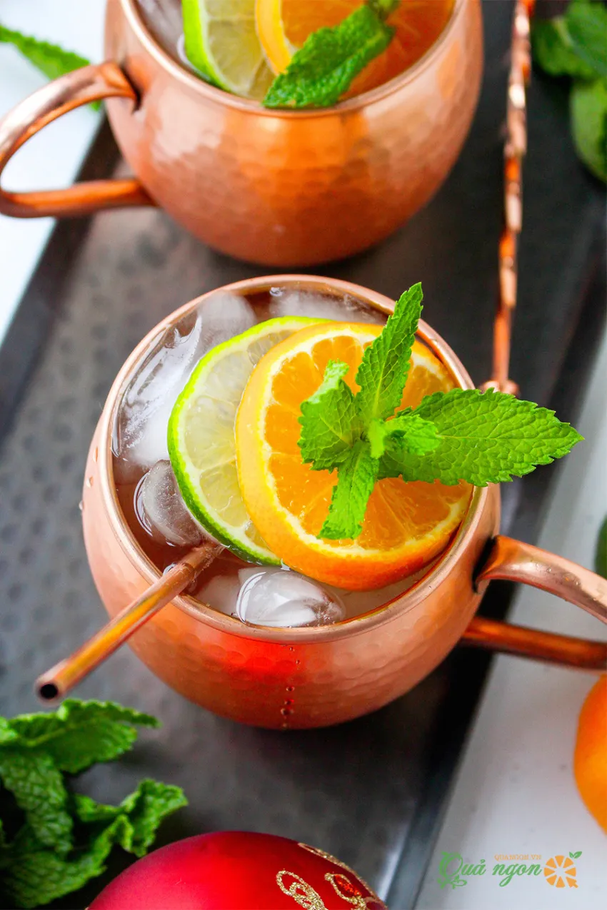 Công thức pha cocktail Moscow Mule hương vị quýt