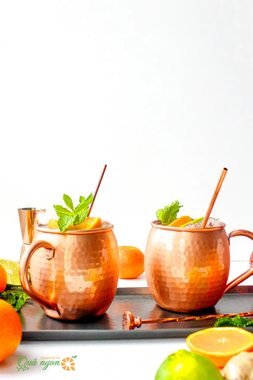 Công thức pha cocktail Moscow Mule hương vị quýt