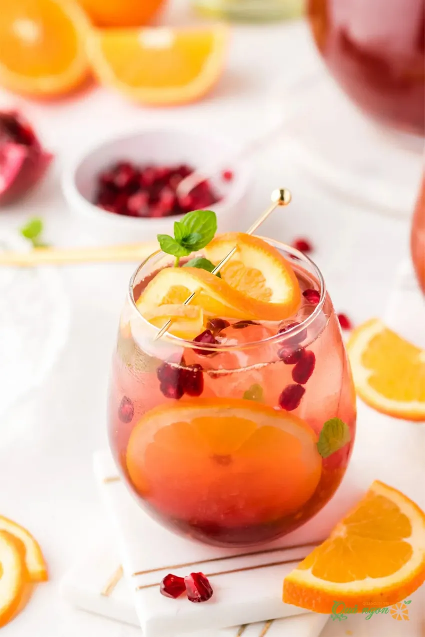 Công thức Sangria lựu tốt nhất cho mọi bữa tiệc