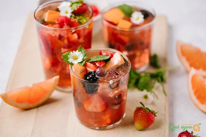 Công thức Sangria Rose Tháng Bảy ngọt ngào