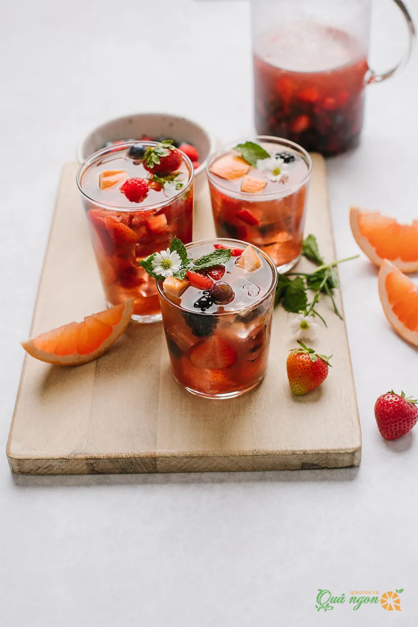 Công thức Sangria Rose Tháng Bảy ngọt ngào