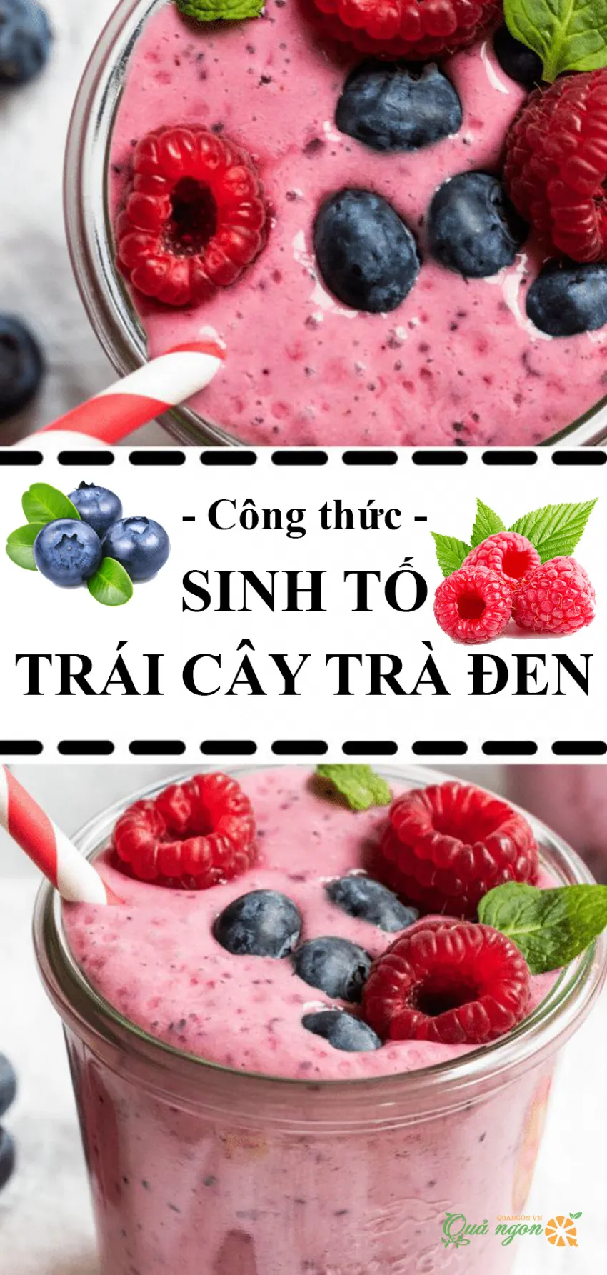 Công thức sinh tố trái cây trà đen tốt cho sức khỏe