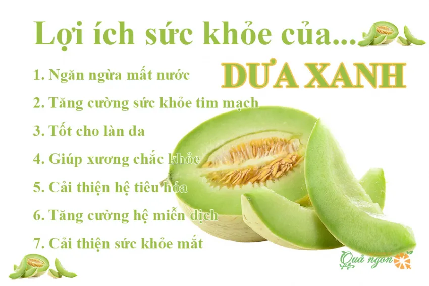 Lợi ích đáng ngạc nhiên của Dưa xanh Honeydew