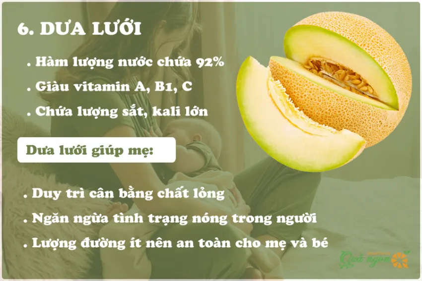 Top 9 loại trái cây lợi sữa cho phụ nữ sau sinh